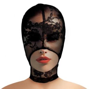 YourPrivateLife.nl - Lace Seduction Bondage Masker - Zwart van Master Series